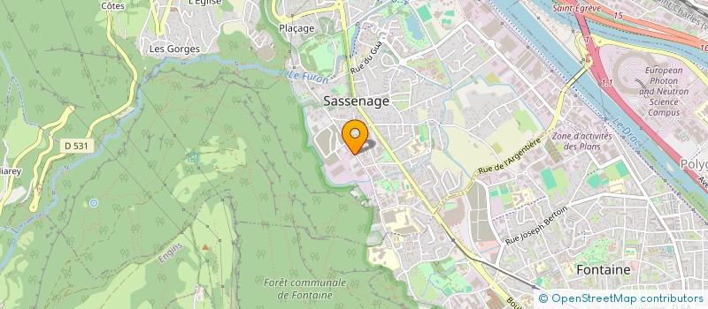 localisation de l'entreprise ALPES CHAUD FROID à SASSENAGE