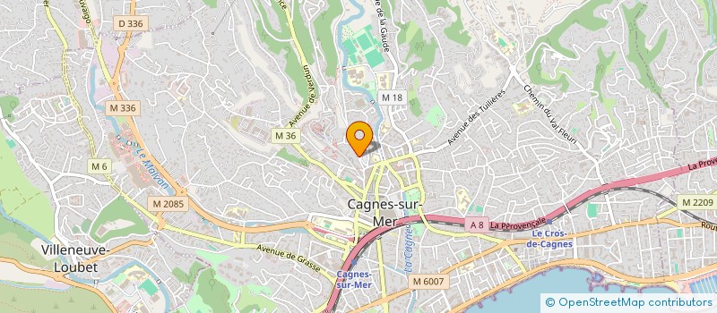 localisation de l'entreprise ALPES CHAUFFAGE TECHNIQUE à CAGNES-SUR-MER