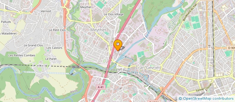 localisation de l'entreprise ALPES CLAIR'  ANNECY