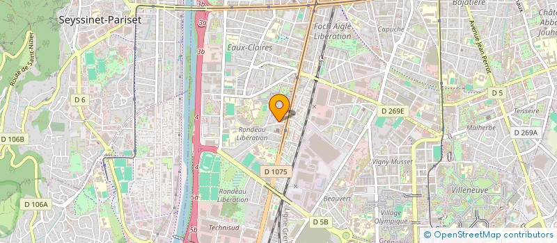 localisation de l'entreprise ALPES COLIS TRANSPORT à GRENOBLE