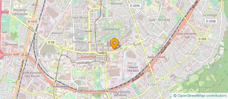 localisation de l'entreprise ALPES COMPUTER SERVICES - ACS à GRENOBLE