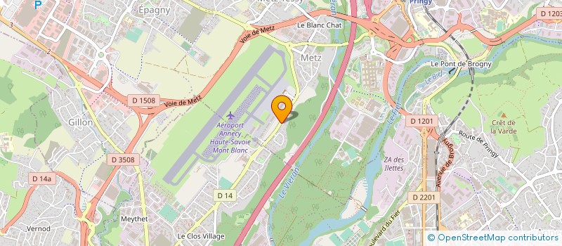 localisation de l'entreprise ALPES CONCEPT ENERGIES  EPAGNY METZ-TESSY