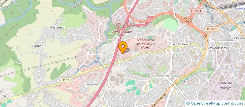 localisation de l'entreprise ALPES CONSEIL COURTAGE  ANNECY
