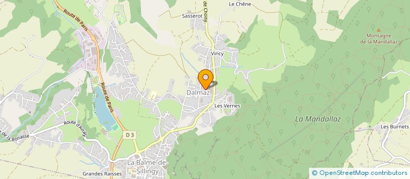 localisation de l'entreprise ALPES CONSTRUCTION  LA BALME-DE-SILLINGY