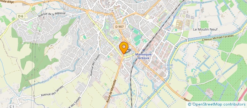localisation de l'entreprise ALPES CONTROLE TECHNIQUE IMMOBILIER à MANOSQUE