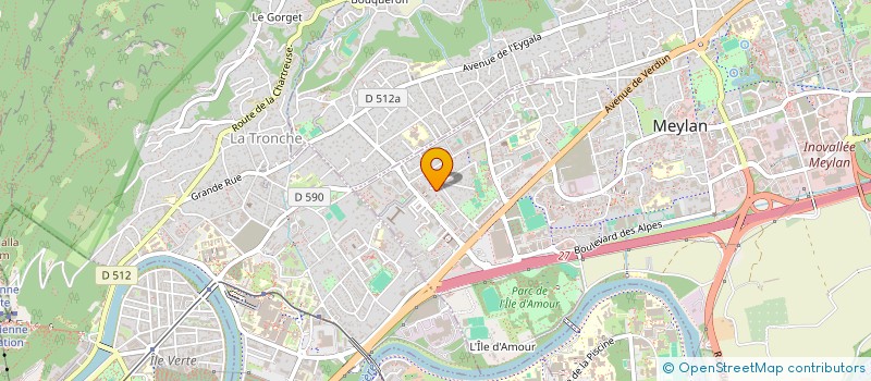 localisation de l'entreprise ALPES COURTIER EN TRAVAUX à MEYLAN