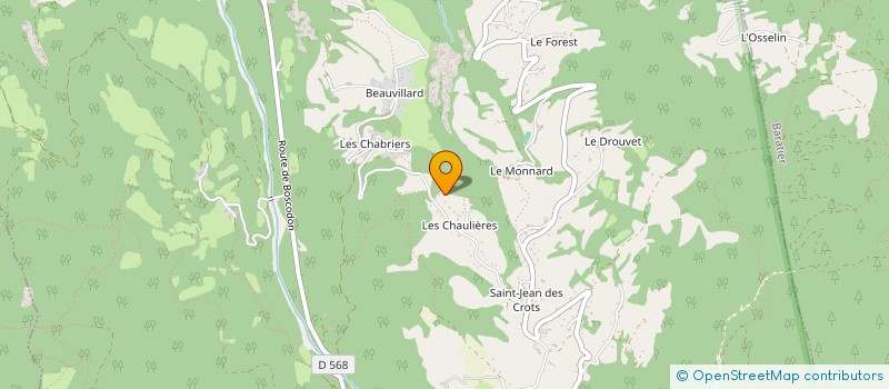 localisation de l'entreprise ALPES COURTOIS IMMOBILIER  CROTS