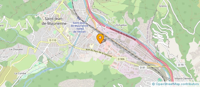 localisation de l'entreprise ALPES CUISINE à SAINT-JEAN-DE-MAURIENNE