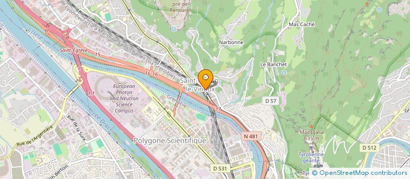 localisation de l'entreprise ALPES CUISINES & BAINS à SAINT-MARTIN-LE-VINOUX