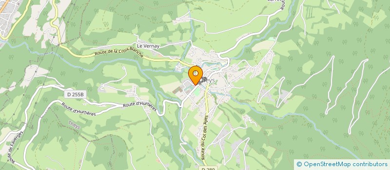 localisation de l'entreprise ALPES DEBARDAGE  THEYS