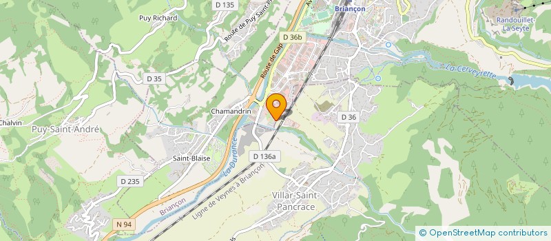 localisation de l'entreprise ALPES DEBOUCHAGE CANALISATIONS  BRIANCON