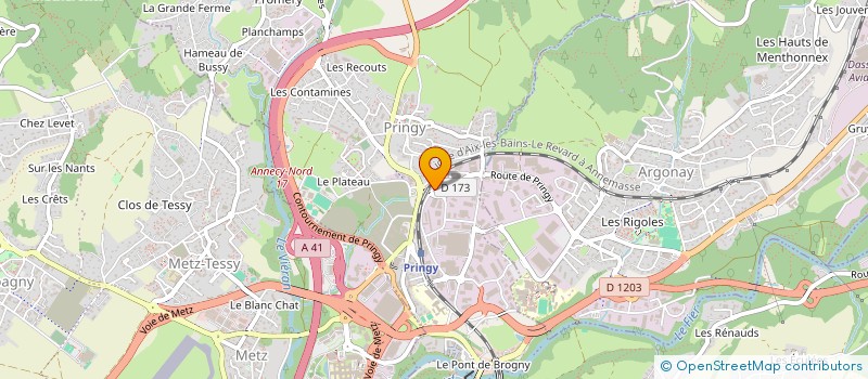 localisation de l'entreprise ALPES DECAPAGE à ANNECY