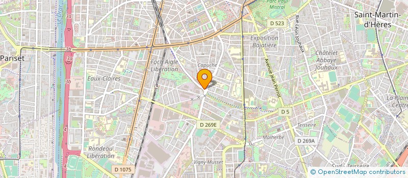 localisation de l'entreprise ALPES DECORATION  GRENOBLE