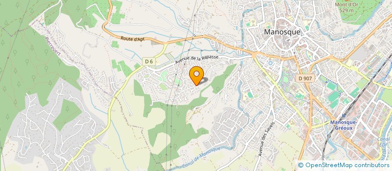 localisation de l'entreprise ALPES DIAGNOSTICS ET EXPERTISES IMMOBILIERES à MANOSQUE