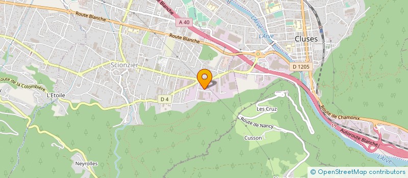 localisation de l'entreprise ALPES DISTRIBUTION  SCIONZIER