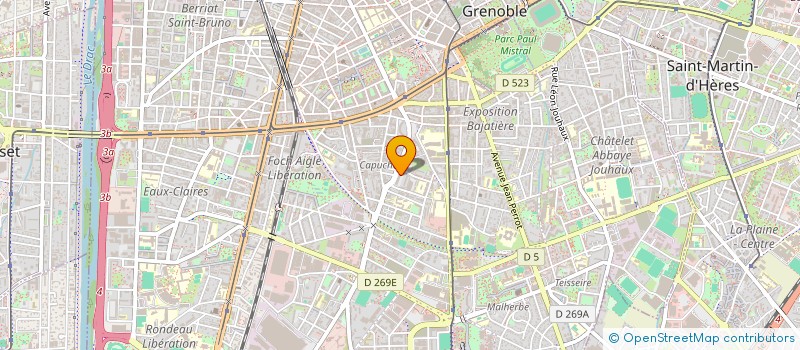 localisation de l'entreprise ALPES DOMICILE SERVICES à GRENOBLE