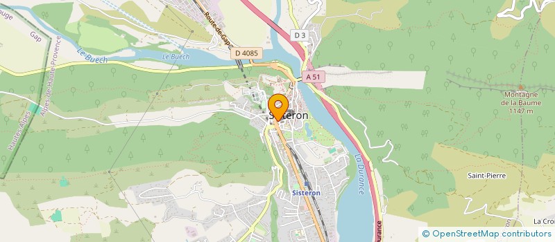 localisation de l'entreprise ALPES DURANCE COMPTABILITE à SISTERON