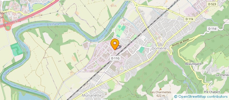 localisation de l'entreprise ALPES DYNAMITAGE à DOMENE