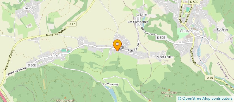 localisation de l'entreprise ALPES ECLAT SERVICE  OYEU