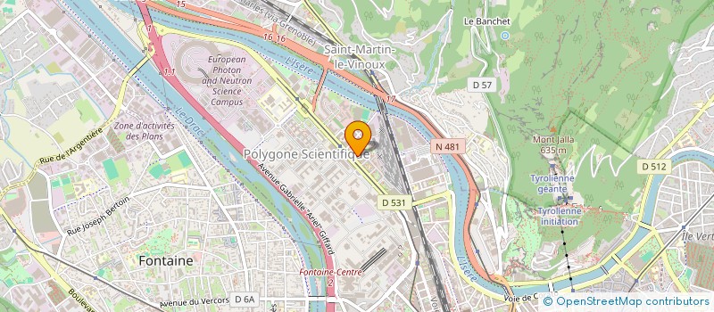 localisation de l'entreprise ALPES ECM  GRENOBLE