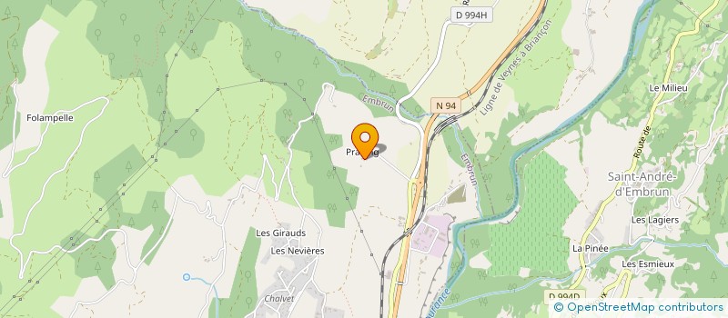 localisation de l'entreprise ALPES ECOBAT à EMBRUN