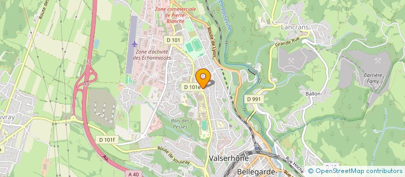 localisation de l'entreprise ALPES ELEC à VALSERHONE