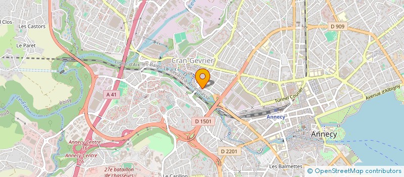 localisation de l'entreprise ALPES ELECTRICITE TECHNIQUES NOUVELLES à ANNECY