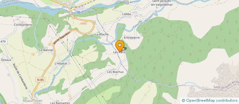 localisation de l'entreprise ALPES EN SCENE  SAINT-BONNET-EN-CHAMPSAUR