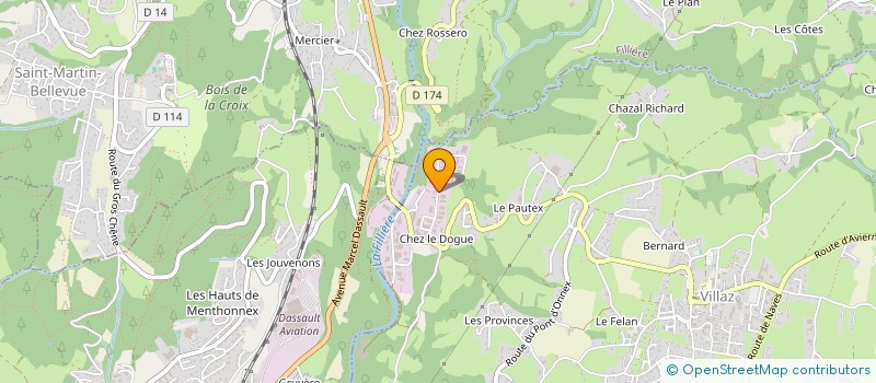localisation de l'entreprise ALPES ENERGIE SAS à VILLAZ