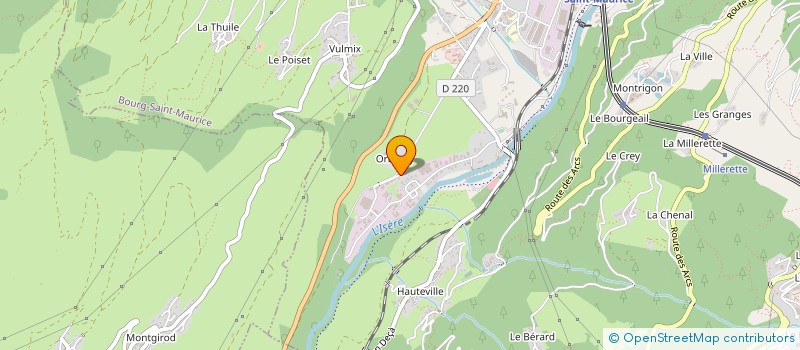 localisation de l'entreprise ALPES EQUIP' CUISINE à BOURG-SAINT-MAURICE
