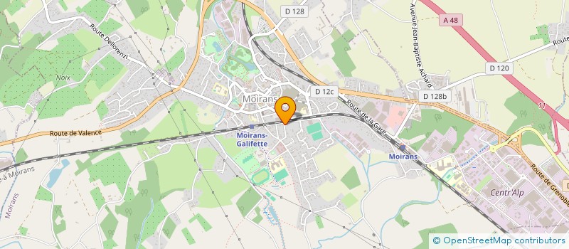 localisation de l'entreprise ALPES ET PROVENCE TELECOM  MOIRANS