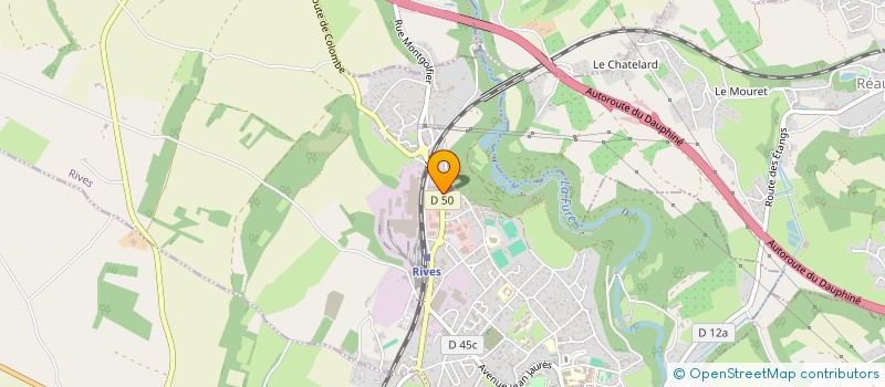 localisation de l'entreprise ALPES EUROPE INDUSTRIE  RIVES