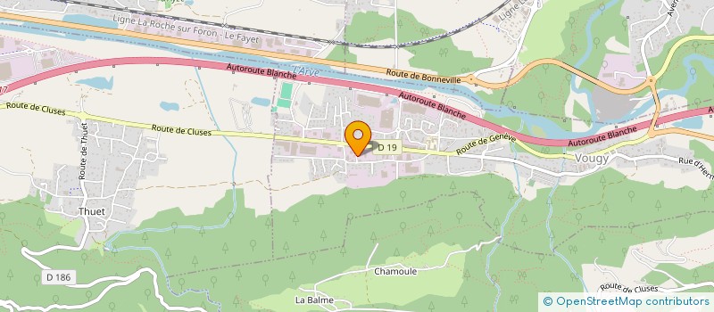 localisation de l'entreprise ALPES FRUITS  VOUGY