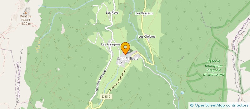 localisation de l'entreprise ALPES GEO CONSEIL  SAINT-PIERRE-D'ENTREMONT