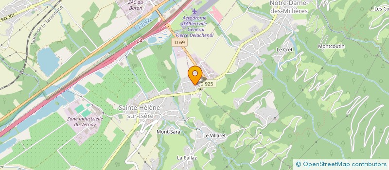 localisation de l'entreprise ALPES GEOTHERMIE  SAINTE-HELENE-SUR-ISERE