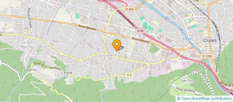 localisation de l'entreprise ALPES GROUPE BONNET  SCIONZIER