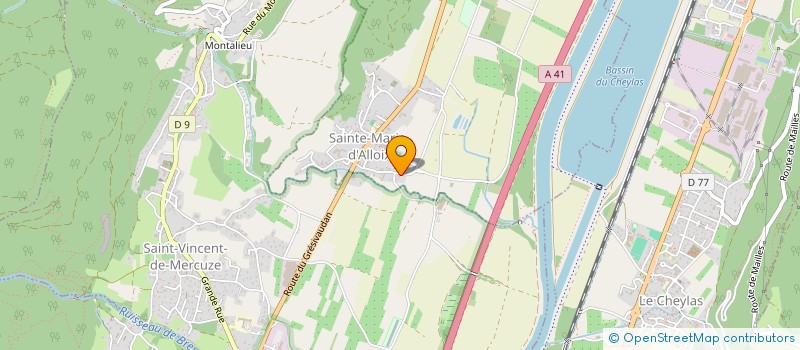 localisation de l'entreprise ALPES GYRO PROCESS  SAINTE-MARIE-D'ALLOIX