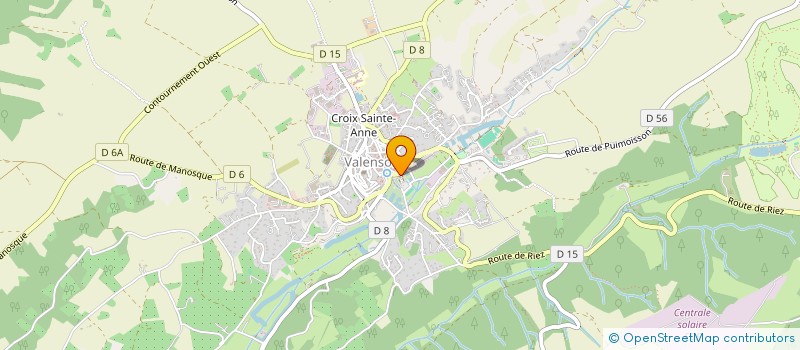 localisation de l'entreprise ALPES HABITAT SERVICES à VALENSOLE