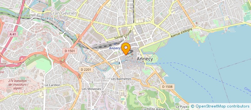 localisation de l'entreprise ALPES IMMO à ANNECY
