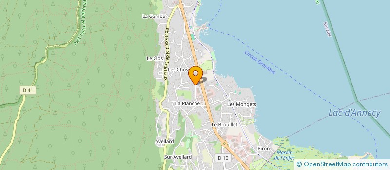 localisation de l'entreprise ALPES IMMO  SEVRIER