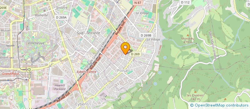 localisation de l'entreprise ALPES IMMO  POISAT