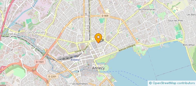 localisation de l'entreprise ALPES IMMO SERVICES à ANNECY
