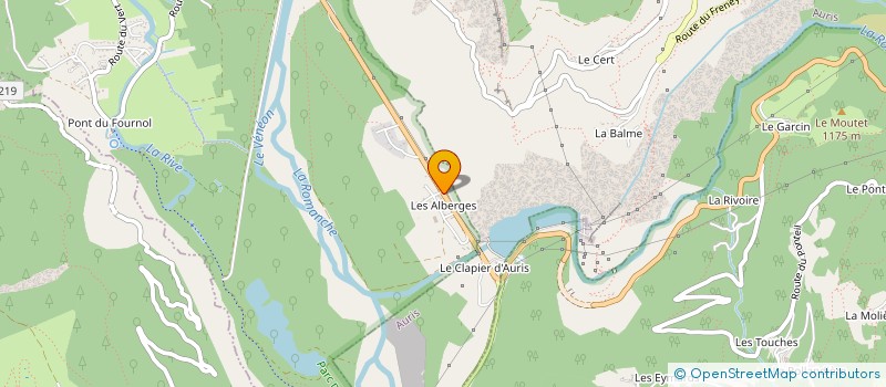 localisation de l'entreprise ALPES ISERE ETANCHEITE à LE BOURG-D'OISANS