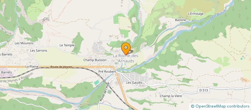 localisation de l'entreprise ALPES ISO RENOV  LA ROCHE-DES-ARNAUDS