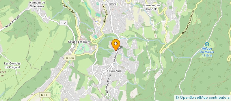 localisation de l'entreprise ALPES JARDIN  SAINT MARTIN D'URIAGE