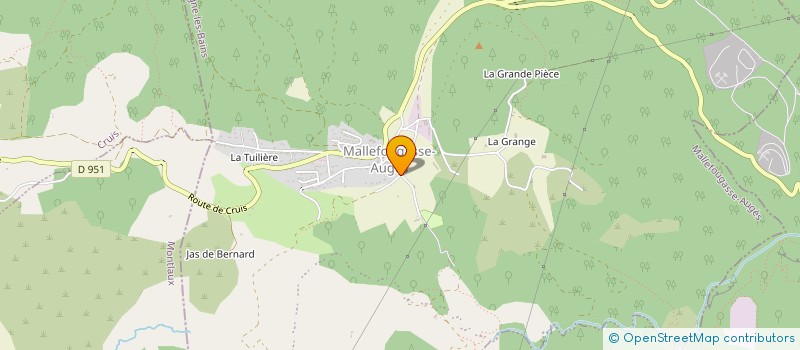 localisation de l'entreprise ALPES JARDINS CREATIONS  MALLEFOUGASSE-AUGES