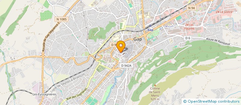 localisation de l'entreprise ALPES JEUX 05 à GAP