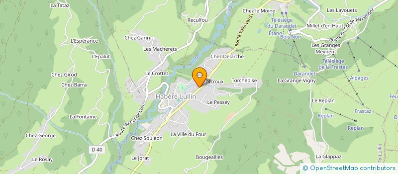 localisation de l'entreprise ALPES LAZURES  HABERE-POCHE