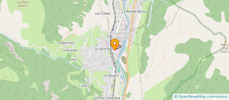 localisation de l'entreprise ALPES MAISONTENTE TRANSFORMABLE à L'ARGENTIERE-LA-BESSEE