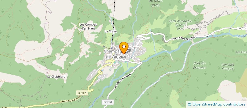 localisation de l'entreprise ALPES MAITRISE D'OEUVRE  CHAMPAGNY-EN-VANOISE